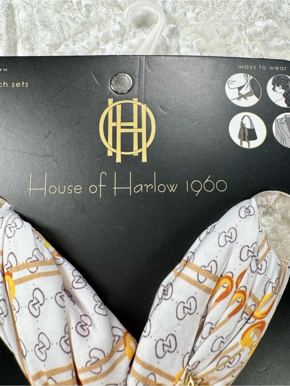 House of Harlow 1960 silk scarf